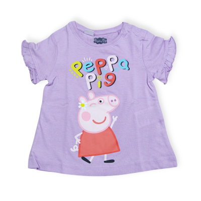 dívčí tričko Peppa Pig fialové s volánky