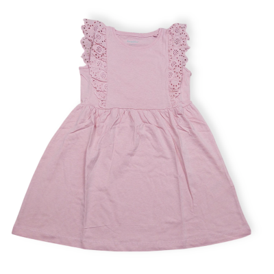 dívčí šaty s krajkovými volánky