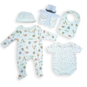 5-ti dílná kojenecká soupava barevná zvířátka