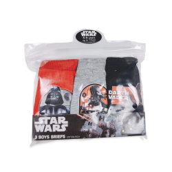 3ks chlapecké bavlněné slipy Star Wars