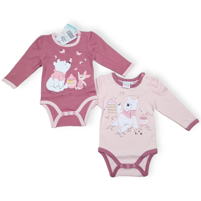 set 2 ks dívčí kojenecké body Disney medvídek Pú