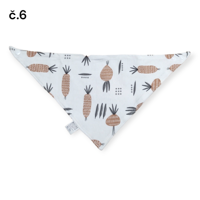 Bavlněný oboustranný bryndáček , šáteček