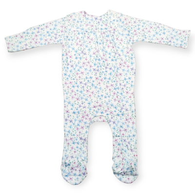 dívčí kojenecký overal M&S, modrofialové květy